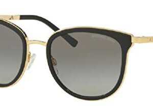 Michael Kors MK1010 ADRIANNA I Square 110011 54M Black/Gold/Grey Gradient Sunglasses For Women + BUNDLE with Designer iWear Eyewear Kit