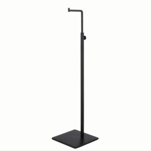 Adjustable Metal Handbag Rack Tabletop Handbag Purse Display Stand Single Hook Bag Stand Holder (Black)