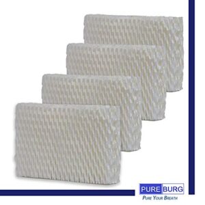 PUREBURG WF813 Humidifier Wick Filters Compatible with Relion WF813 Relion RCM832 RCM832N RCM-832N DH832 DH-832 Duracraft DH-830 Honeywell HC832 Robitusin DH-832 ProCare PCCM-832N AC813,4-Pack