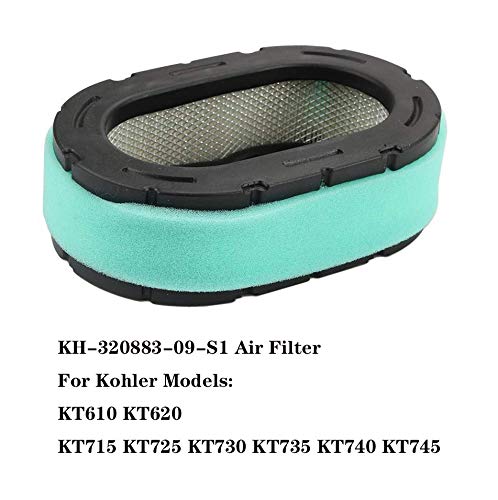 32 083 09-S Air Filter with Oil Fuel Filter kit, 3208309S Air Filter for Kohler KT620 KT715 KT725 KT730 KT735 KT740 KT745 19HP-26HP 7000 Series Engine Replace 3208309 32-083-09 32-083-09-s By Karen