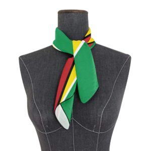 Women's Fashion Silk Scarf Guyana Flag Square Satin Headscarf Neck Scarf Head Hair Wraps