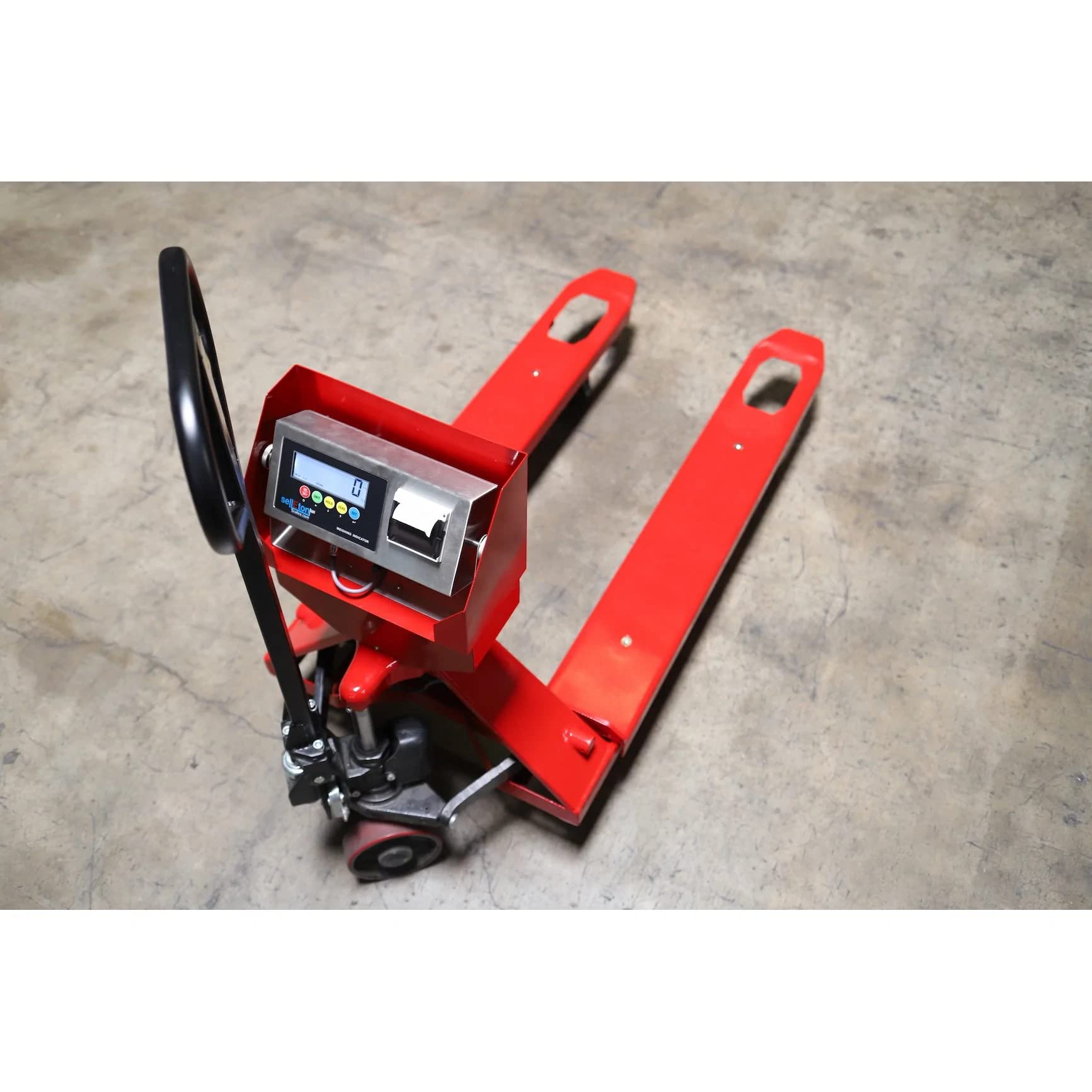 SellEton SL-5000-PJP Pallet Jack Scale with Built-in Printer | 5000 lb x 1 lb Capacity