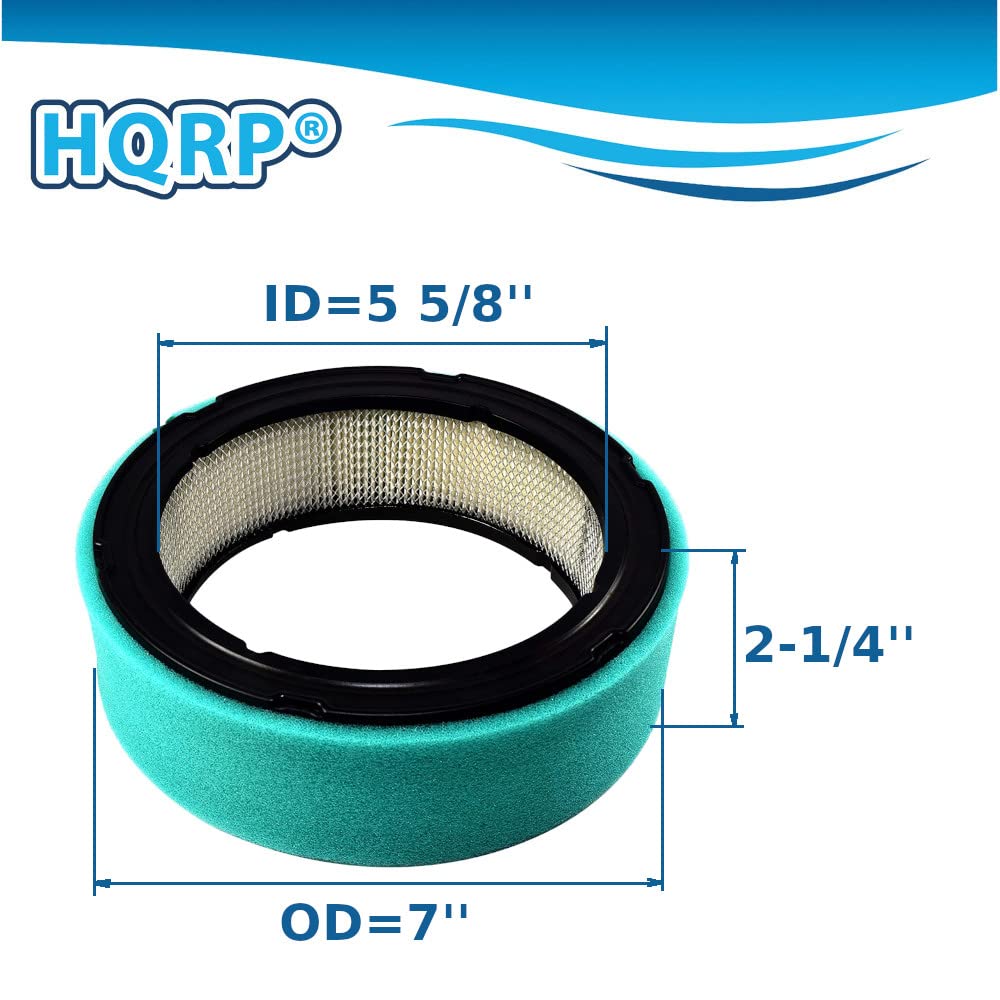 HQRP Filter Cartridge with Pre-Filter Compatible with John Deere GT235, LT166, LTR166, LT170, LX288, SST16, SST18; 1200 Hydro Rake; LG394018JD LG272490S