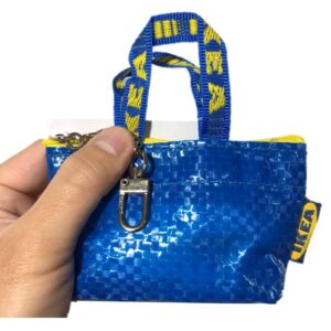 Key & Coin Purse KNOLIG Bag Small Blue with One Zipper Bag (2 set)