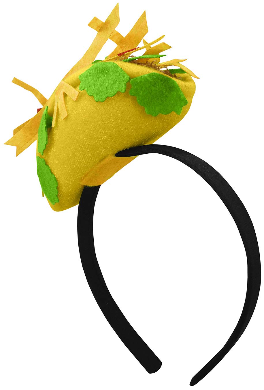 Nicky Bigs Novelties Mini Taco Hat Headband - Lightweight Festive Food Headband - Unisex Adult Cosplay Holiday Costume Accessory, Multi-color, One Size