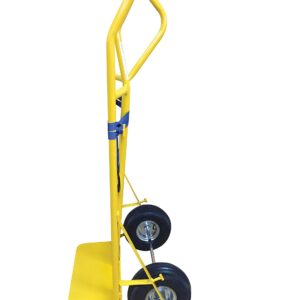 Vestil HTWL-600-PN Steel Hand Truck Wide Load Pneumatic Wheels 600 Lb. Capacity Yellow