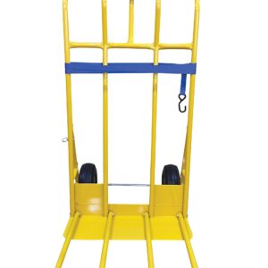 Vestil HTWL-600-PN Steel Hand Truck Wide Load Pneumatic Wheels 600 Lb. Capacity Yellow