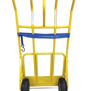 Vestil HTWL-600-PN Steel Hand Truck Wide Load Pneumatic Wheels 600 Lb. Capacity Yellow