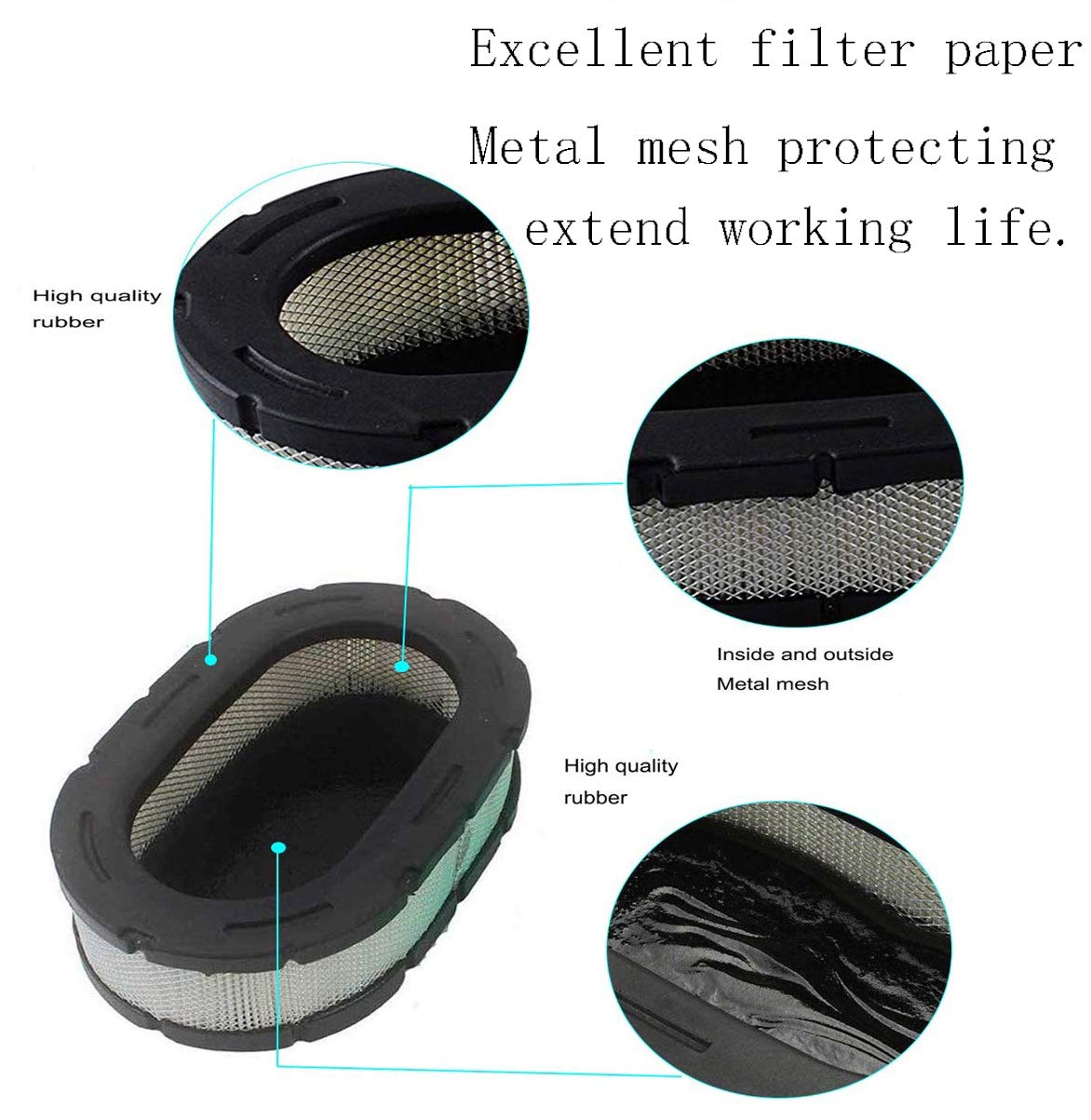 32 083 09-S Air Filter with Oil Fuel Filter kit, 3208309S Air Filter for Kohler KT620 KT715 KT725 KT730 KT735 KT740 KT745 19HP-26HP 7000 Series Engine Replace 3208309 32-083-09 32-083-09-s By Karen