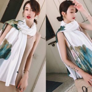 YMXHHB Fashion Scarves Scarf Silk Feeling Scarves Long Lightweight Sunscreen Shawls for Women (Y20)