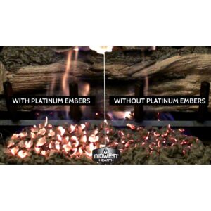 Midwest Hearth Platinum Embers for Gas Logs and Fireplaces (5 Grams)