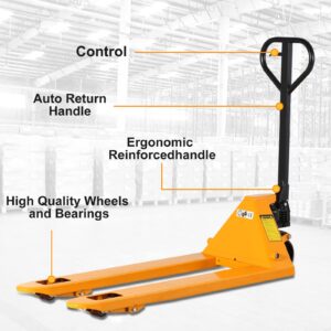 APOLLOLIFT Pallet Jack Truck, 5500lbs Capacity 21" W x 48" L Forks Manual Standard Duty Pallet Truck