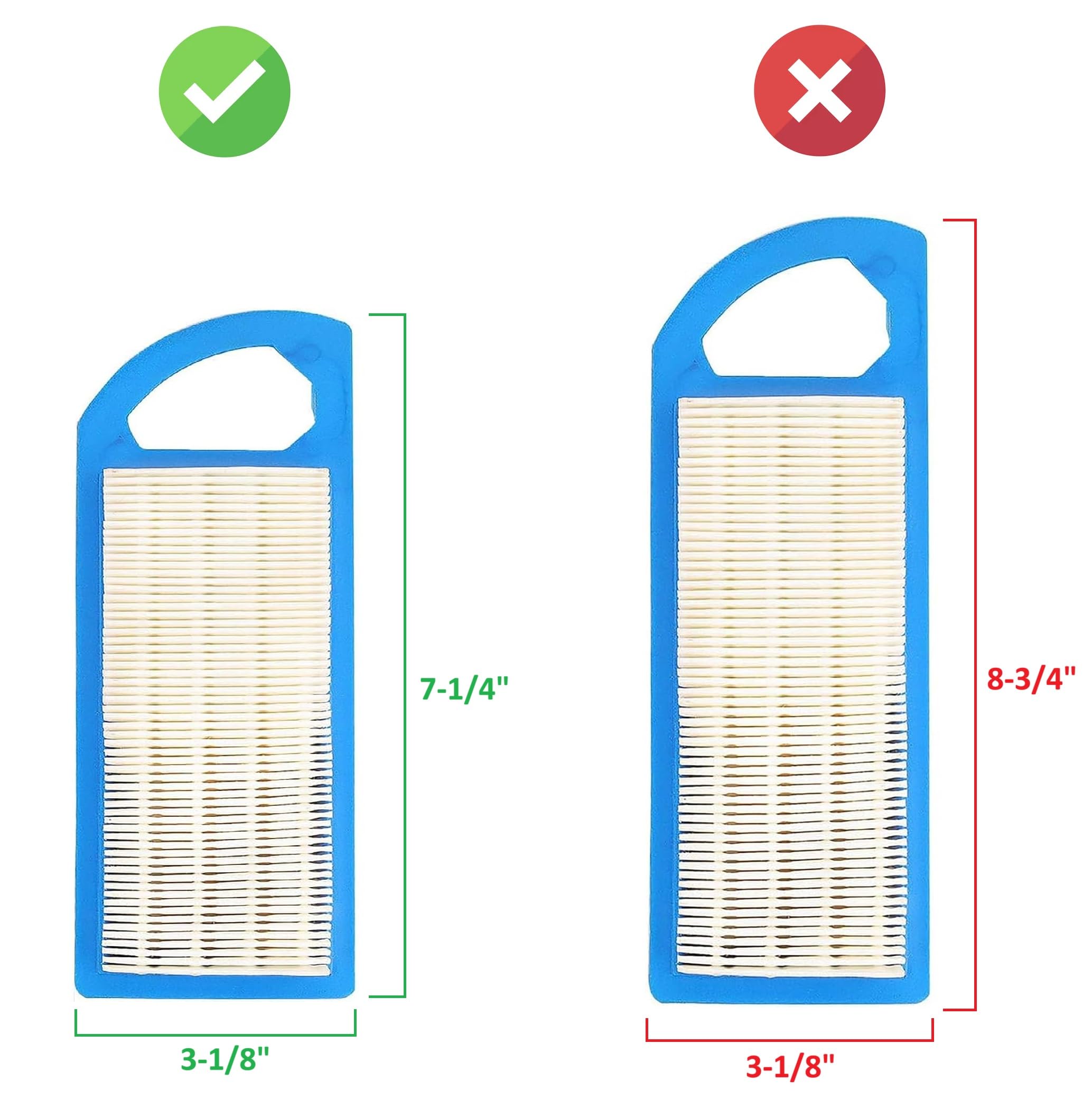 Air Filter With Pre Filter Compatible with Briggs 4213 5079 697152 698413 794421 797007 613022 650821 697775 697292