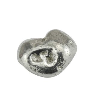 10th Your My One in A Million Gift - 10th Anniversary Metal Heart Pebble Gift -Keep My Heart Close