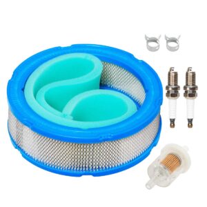 HIFROM Air Filter Cartridge Pre Filter Fuel Filter Spark Plug kit replacement for 394018 392642 394018S 5050H 5050B 4135 421400 402400 Vanguard V-Twin 12.5-20hp