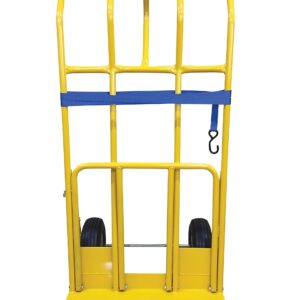 Vestil HTWL-600-PN Steel Hand Truck Wide Load Pneumatic Wheels 600 Lb. Capacity Yellow