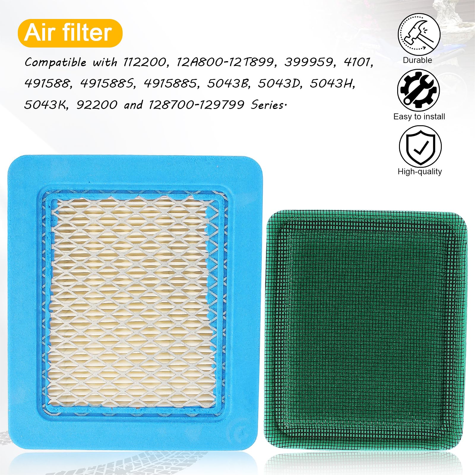 QAZAKY 491588S Filter for 4915885 399959 4915886 4915889 494245 491435 493537 5043K 5043KB 5043D 5043C 5043B 625e 675ex 725ex Engine 12A800-12T899 12A800-92200 128700-129799