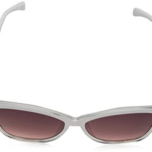 Jessica Simpson Womens J5823 Quilted Rectangular Sunglasses With Uv400 Protection. Glam Gifts For Her, 57.8 Mm, White Crystal, 57.8 Mm US