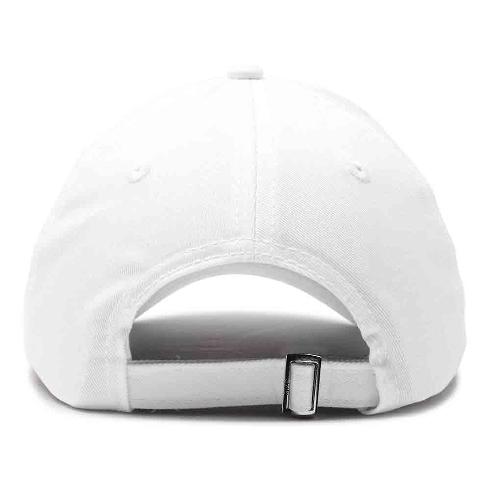 DALIX Hand Drawn Heart Hat Womens Embroidered Baseball Cap White