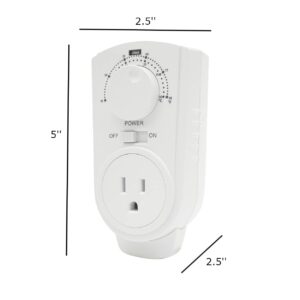 Amaze Plug in Thermostat - Compatible for all Heaters, Fans and Air Conditioners.