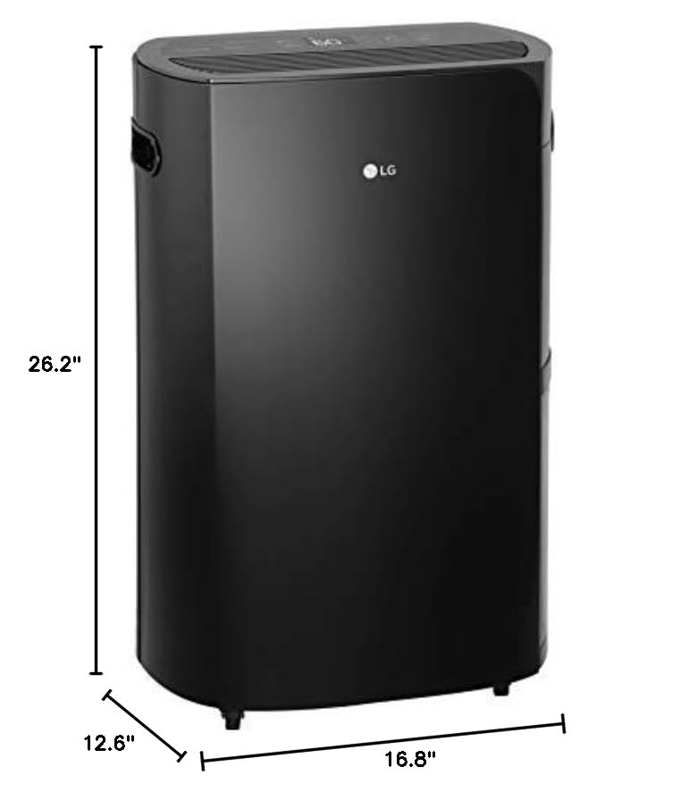 LG UD501KOJ5 PuriCare 2019 50-Pint Pump and Wi-Fi in Black Energy Star Dehumidifier