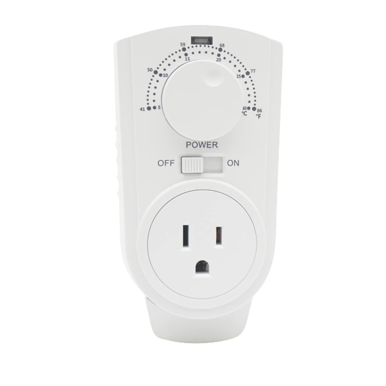 Amaze Plug in Thermostat - Compatible for all Heaters, Fans and Air Conditioners.