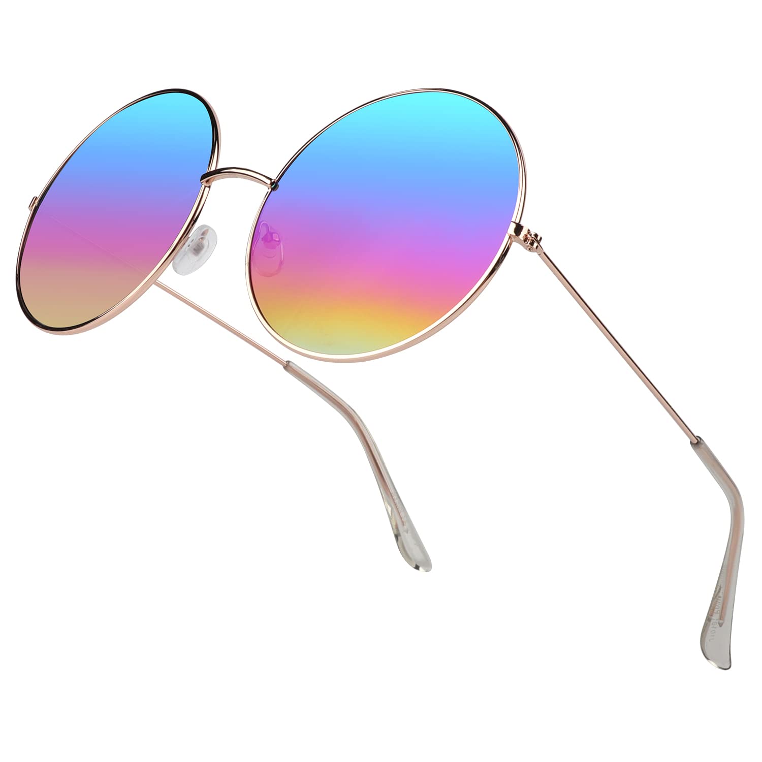 Pride Rainbow Sunglasses Gay LGBTQ Accessories Bisexual Stuff Festival Futuristc