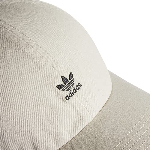 adidas Originals Women's Mini Logo Relaxed Adjustable Cap, Clear Brown/Black, One Size