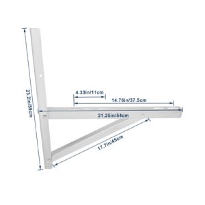 POPMOON Stainless Steel Mounting Bracket for 9000-36000BTU Condenser Ductless Mini Split Air Conditioner Heat Pump Systems.