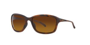 oakley woman sunglasses matte brown tortoise frame, brown gradient polarized lenses, 59mm