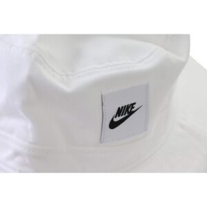 NIKE Unisex's U NSW Bucket Futura CORE Hat, White, M/L