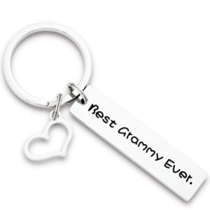 Kivosliviz Grammy Gift Keychain Best Grammy Ever Granny Gifts for Grandma Grandmother