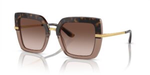 dolce & gabbana dg4373 top havana transparent brown/brown gradient one size