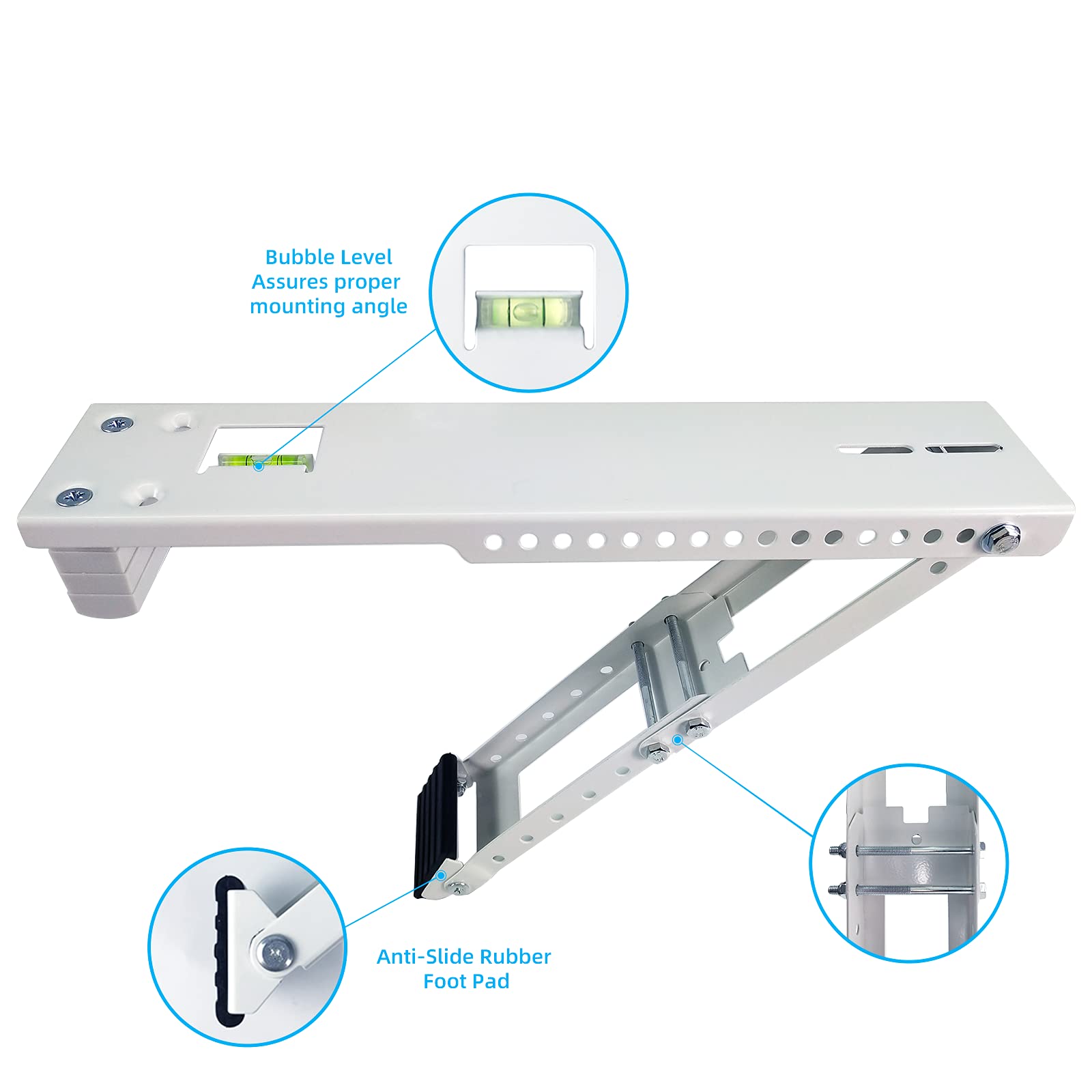 Window Air Conditioner Support Bracket Light Duty, Up to 85 lbs,Fits for 5K-10K btu A/C Unit