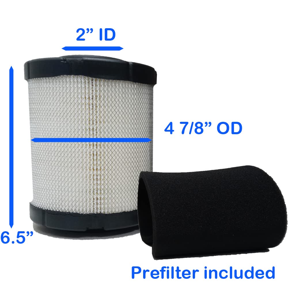 proven part Air Filter with Pre Filter Fits Kohler 16 083 01-S 16 883 01-S1 102-855 15372 ZT710 ZT740