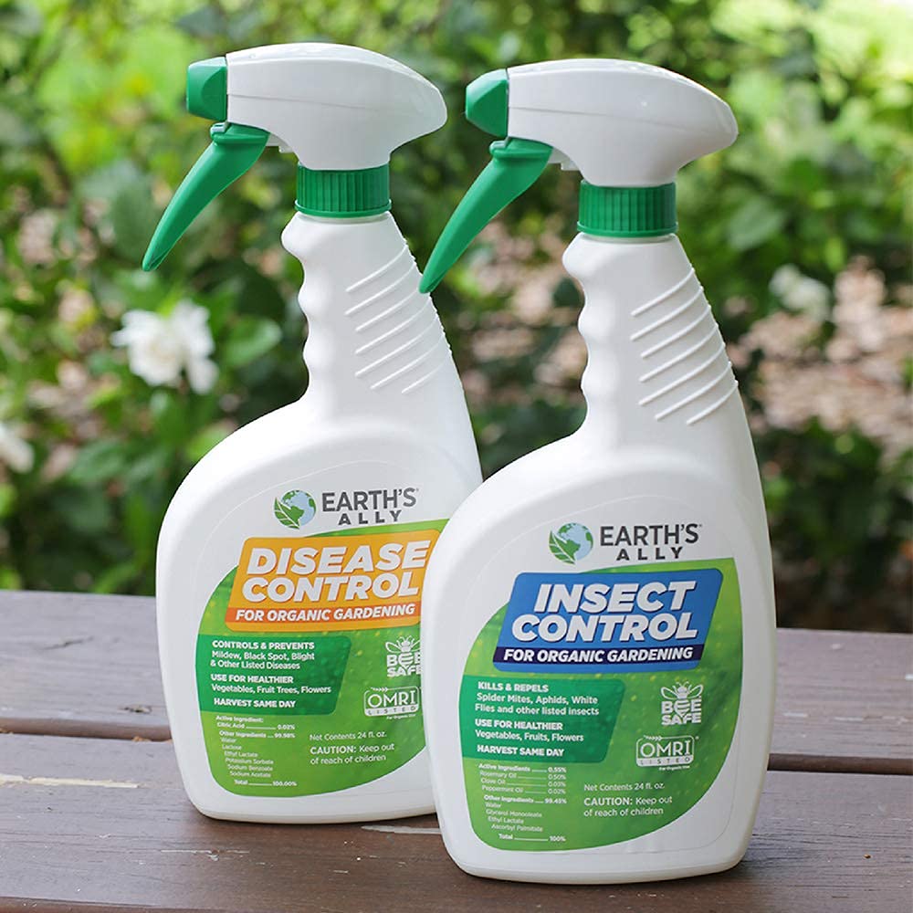 Earth's Ally Disease Control for Plants Ready-to-Use 24 oz | Fungicide Spray Treatment for Powdery Mildew, Blight, Black Spot, Fungus - Use for Plant & Rose Diseases & More