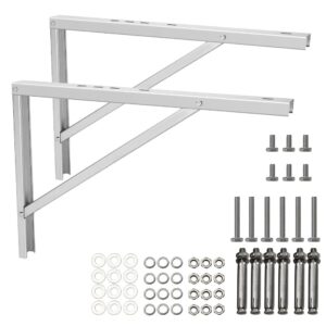 popmoon wall mounting ac brackets up to 440lb/200kg split air conditioner bracket 21 5/8"lx16"h bracket air conditioner bracket set adjustble 9000 btu to 36000 btu