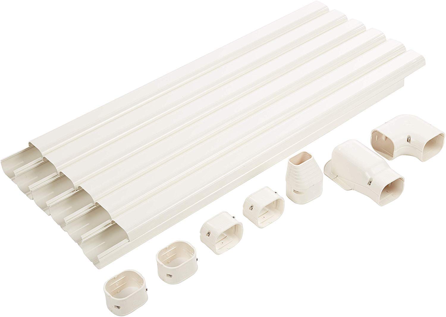 Senville SENLC-6M 20 Ft. Decorative Line Set Cover Kit for Mini Split Air Conditioners 3"