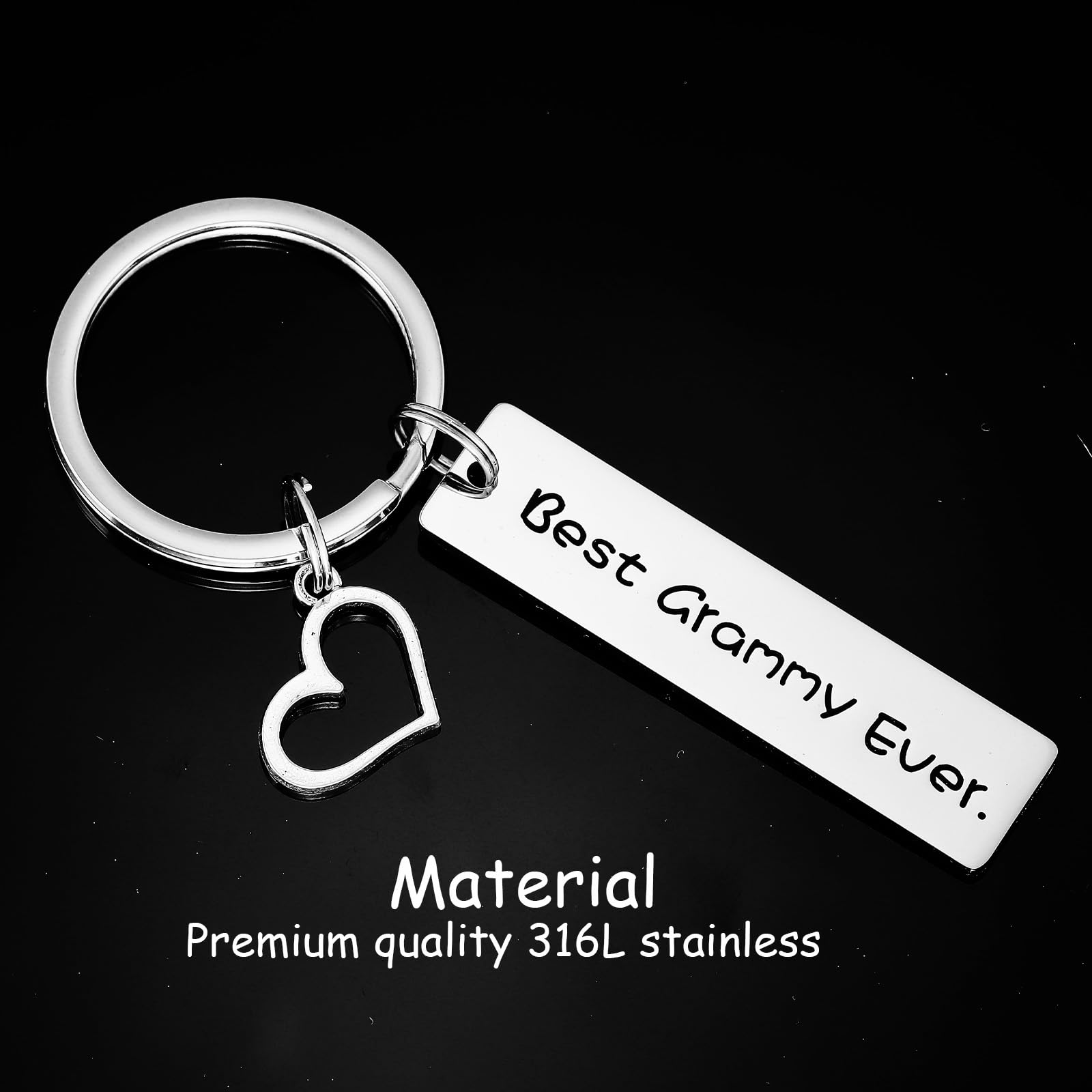 Kivosliviz Grammy Gift Keychain Best Grammy Ever Granny Gifts for Grandma Grandmother