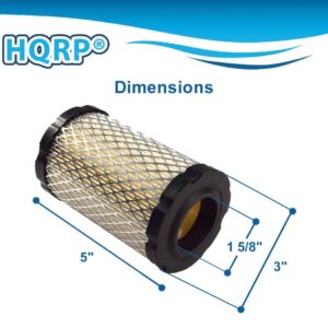 HQRP Filter compatible with John Deere MIU13038 MIU13963 MIU14395 GY21435 fits LA135 D140 D130 D125 D110 D105 D100 Z225 Z235 Z255 X124 X125 Riding Mower Lawn Tractor