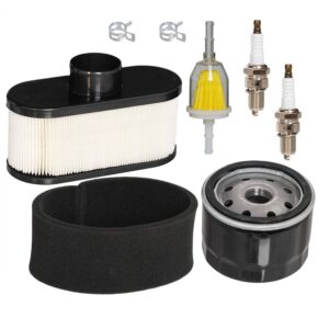 hifrom air filter pre filter cleaner oil fuel filter spark plug tune up kit replacement for cub cadet ltx1050 rzt50 rzt54 lawn mower engine replace 11013-7047 49065-7002