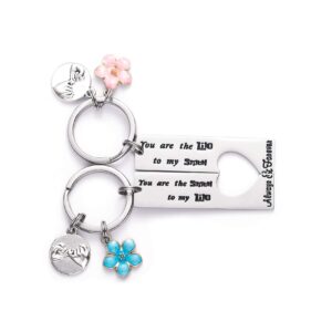 lparkin best friend keychain friendship gift you are the lilo to my stitch lilo and stitch inspired keychain gift for bff (lilo stitch)