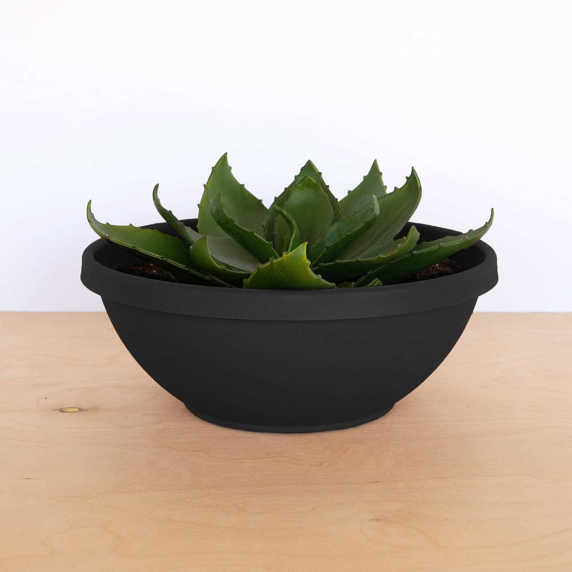 Bloem Terra Plant Bowl Planter 14" - Black