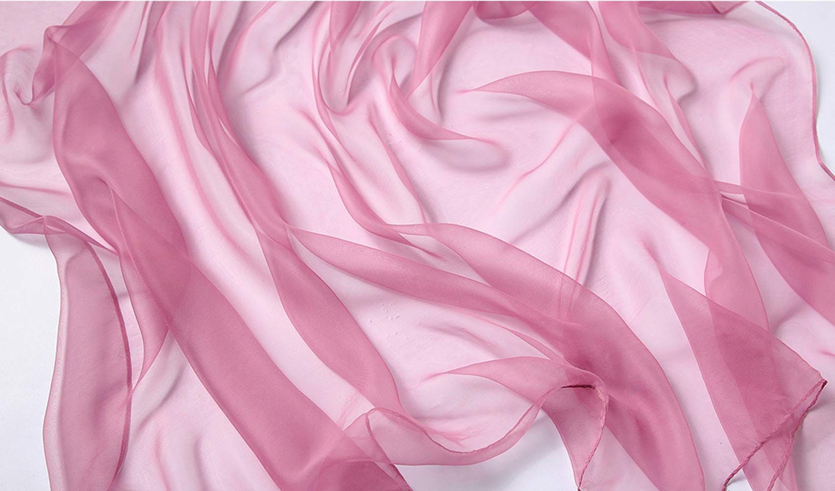 K-Elewon Solid Color Silk Scarf Fashion Scarves Wrap Long Lightweight Shawls for Women