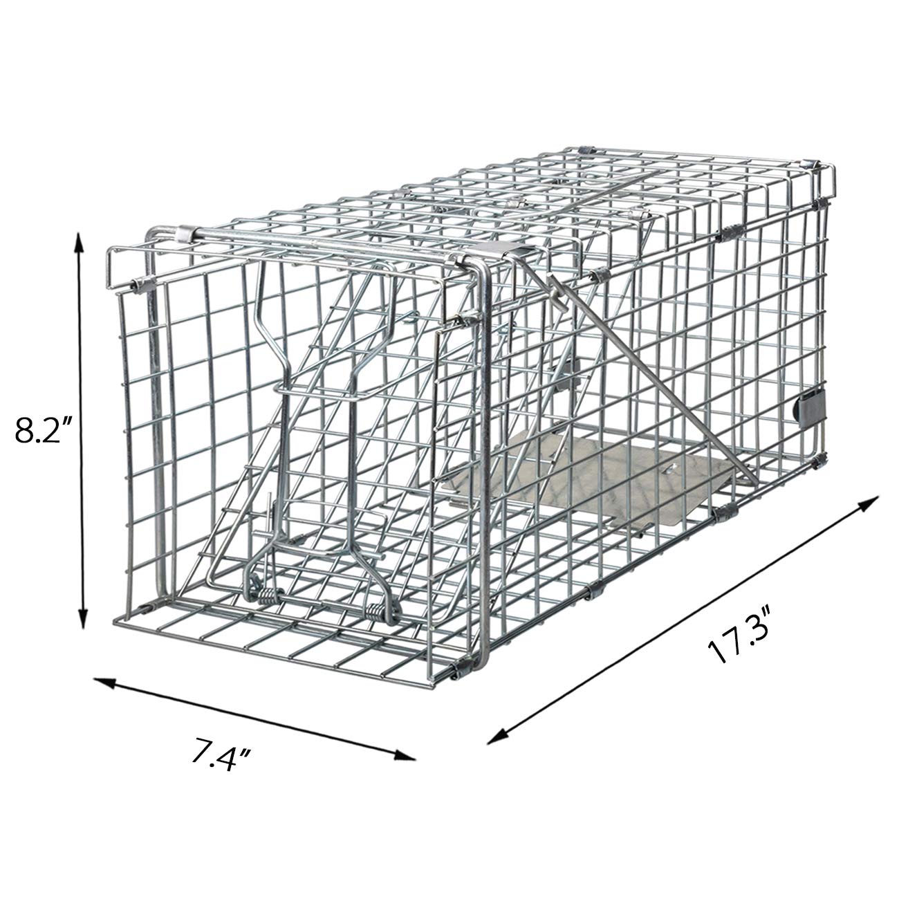 Gingbau Squirrel Trap Heavy Duty Humane Live Animal Cage Trap for Small Rabbits, Weasels and Other Similar-Size Rodents