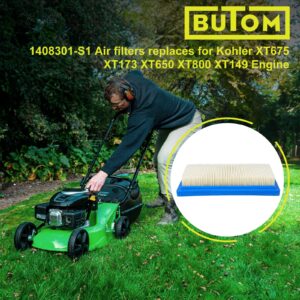 Butom 14 083 01-S Air Filter for Kohler Courage XT650 XT-7 XT-6 XT675 XTX775 XT775 XT149 HD775 XT173 XT800 Engines Lawn Mower Filter Replace 14 083 19-S 14 083 01-S1 14 083 04-S Pack of 3