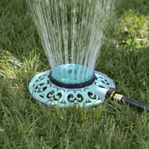 Sprout 65101-AMZ Metal 8-Pattern Sprinkler and QuickConnect Product Adapter Amazon Bundle, Gooseberry Green