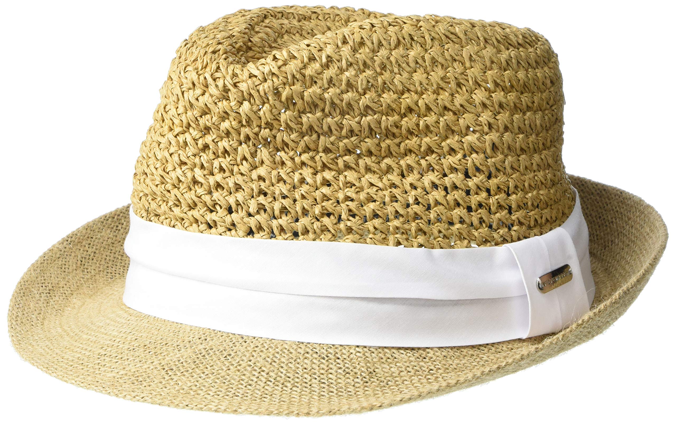 Steve Madden Women's Fedora, White, One Size