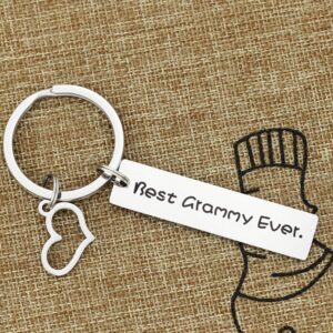 Kivosliviz Grammy Gift Keychain Best Grammy Ever Granny Gifts for Grandma Grandmother