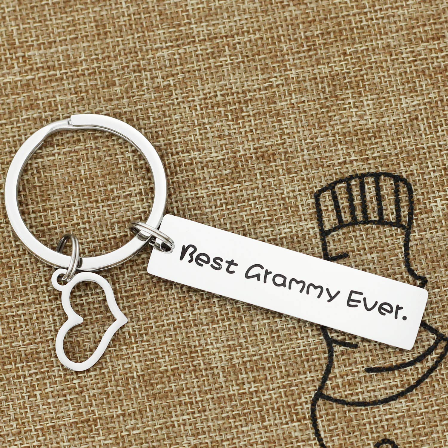 Kivosliviz Grammy Gift Keychain Best Grammy Ever Granny Gifts for Grandma Grandmother